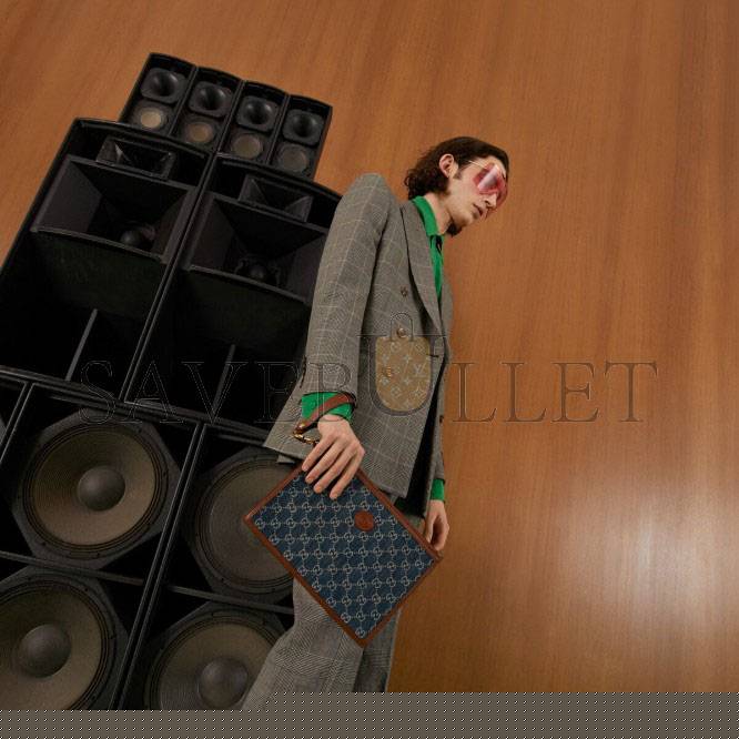 G*u*i pouch with interlocking&g 672953 (30.5*21*1.5cm)