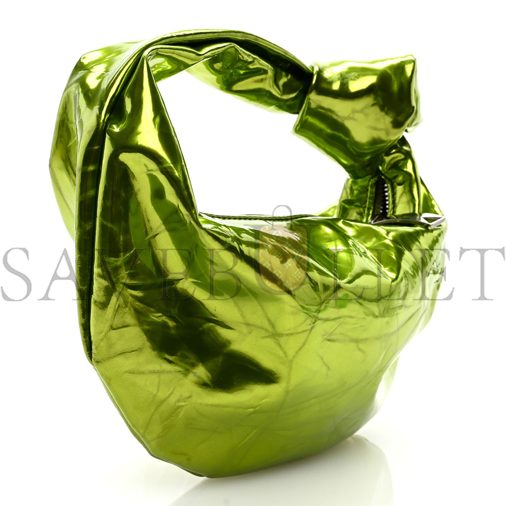 bo*te*ga Ve*ne*ta metallic crushed calfskin mini jodie chlorophyll (26*13*5cm)