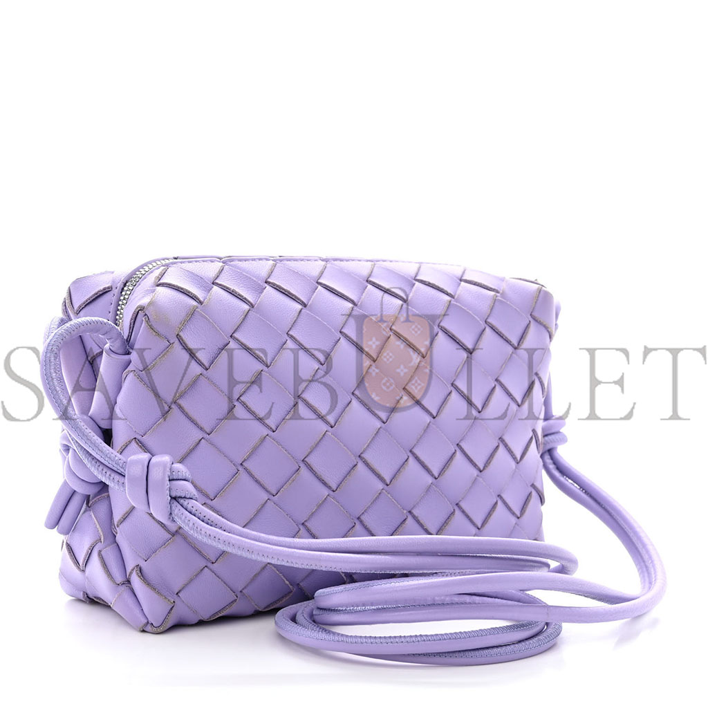 bo*te*ga Ve*ne*ta nappa intrecciato mini loop camera bag wisteria (18*11*8cm)