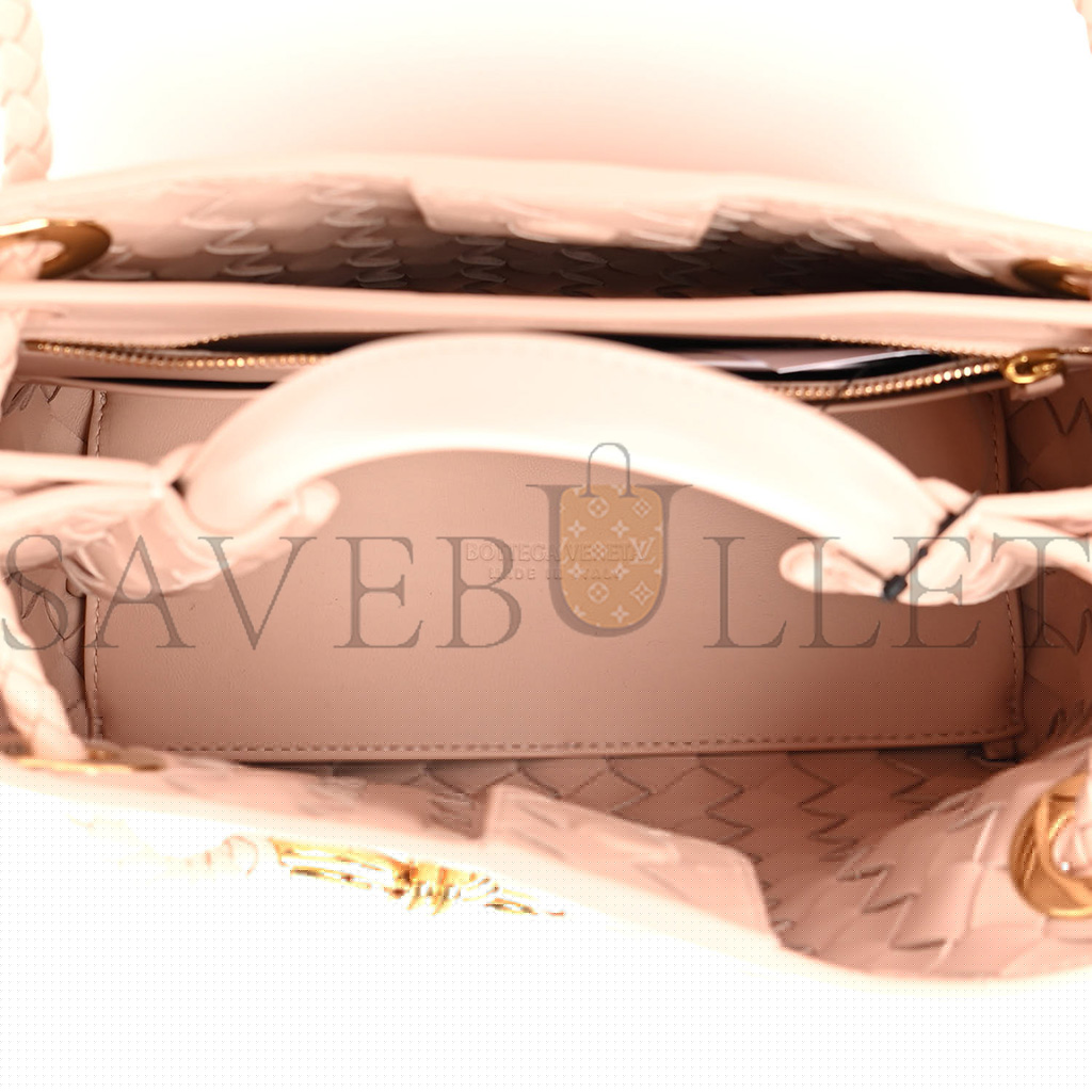 bo*te*ga Ve*ne*ta nappa intrecciato small andiamo shoulder bag nude (25*20*10cm)
