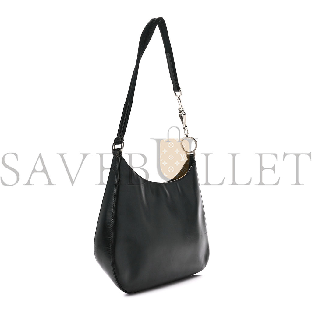 Pra*a vitello trend cleo shoulder bag black (27*18*6cm)