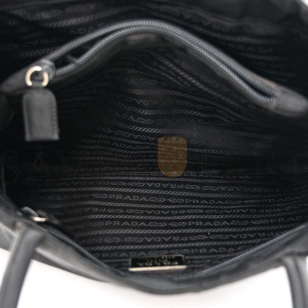 Pra*a tessuto nylon tote black (32*23*11cm)