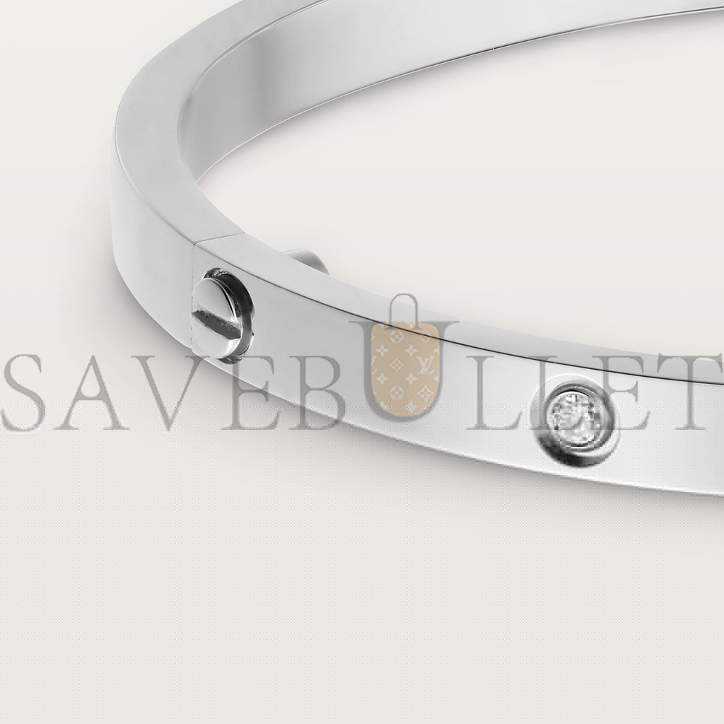 Ca*t*er  love bracelet, small model, 6 diamonds b6047717