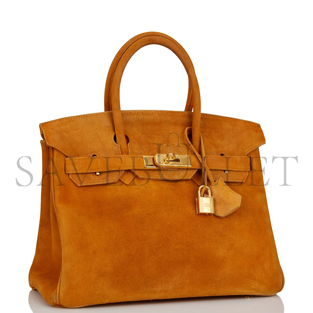 H**mes birkin 30 potiron doblis gold hardware bag 5282117423 (30*22*16cm)