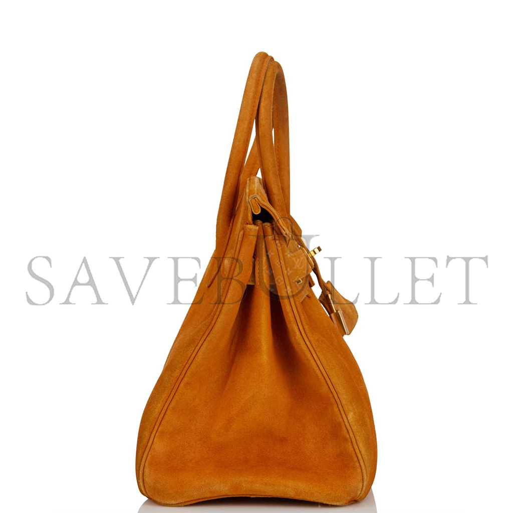 H**mes birkin 30 potiron doblis gold hardware bag 5282117423 (30*22*16cm)