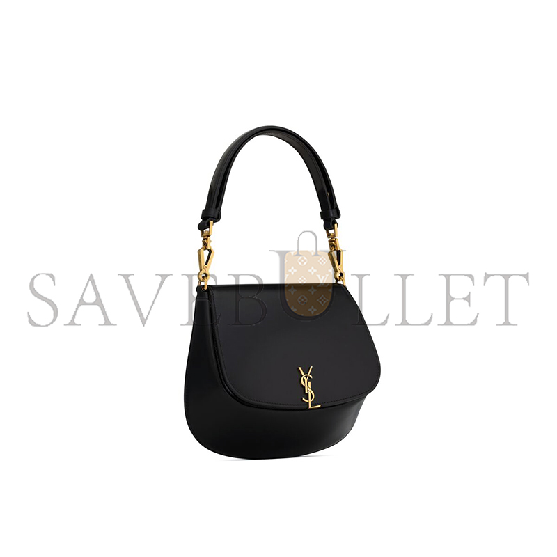 y*l voltaire top handle in box Sa**t Lau*nt 8008460sx0w1000 (17.5*21*8cm)