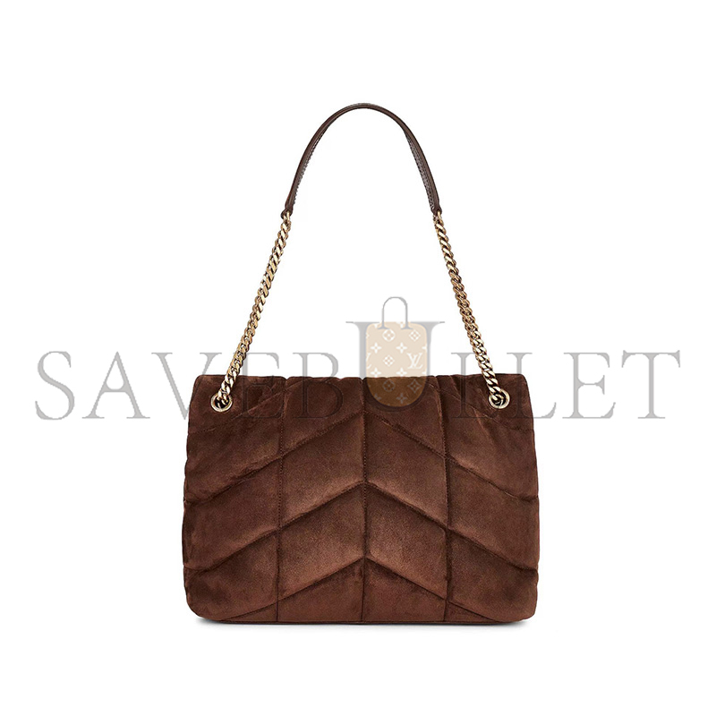 Y*L puffer medium in suede 577475154360 (35*23*13.5cm)