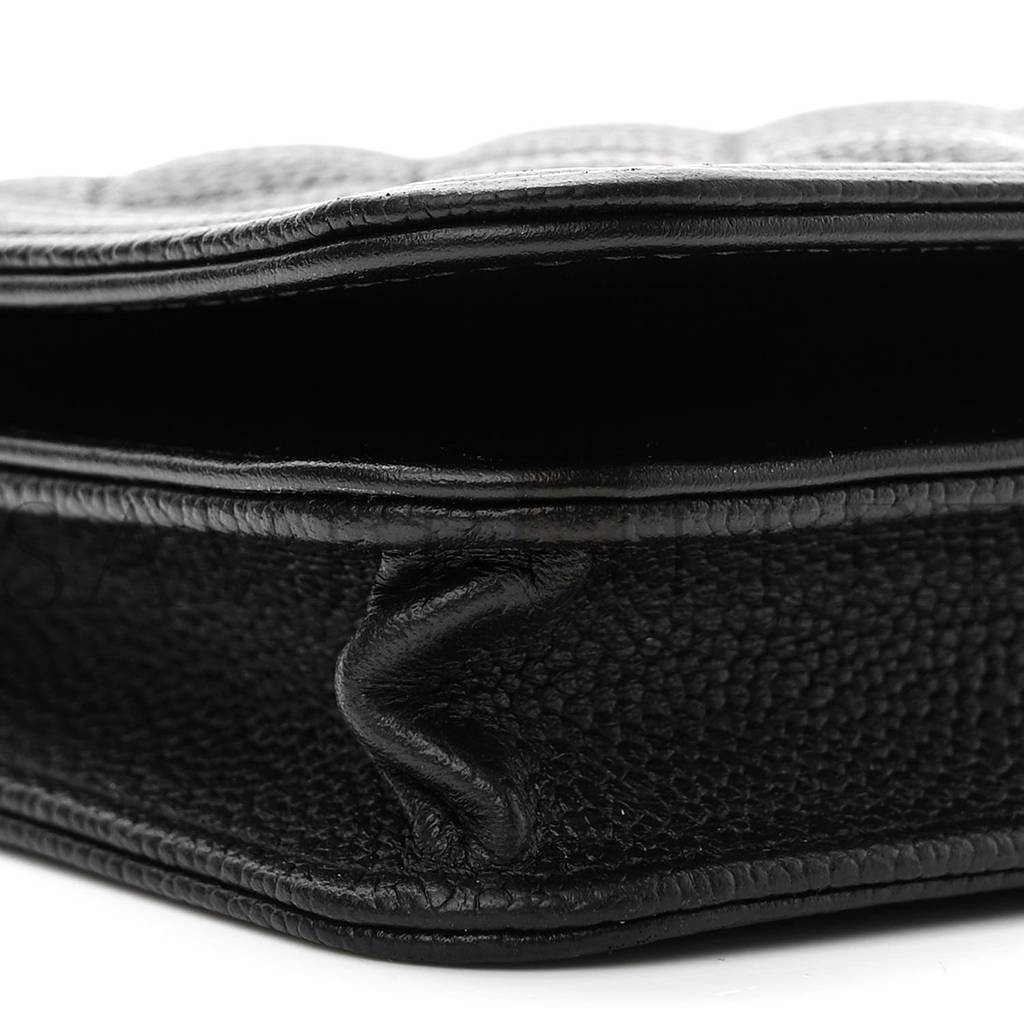 Ch*el caviar quilted boy wallet on chain woc black gold hardware (19*13*5cm)