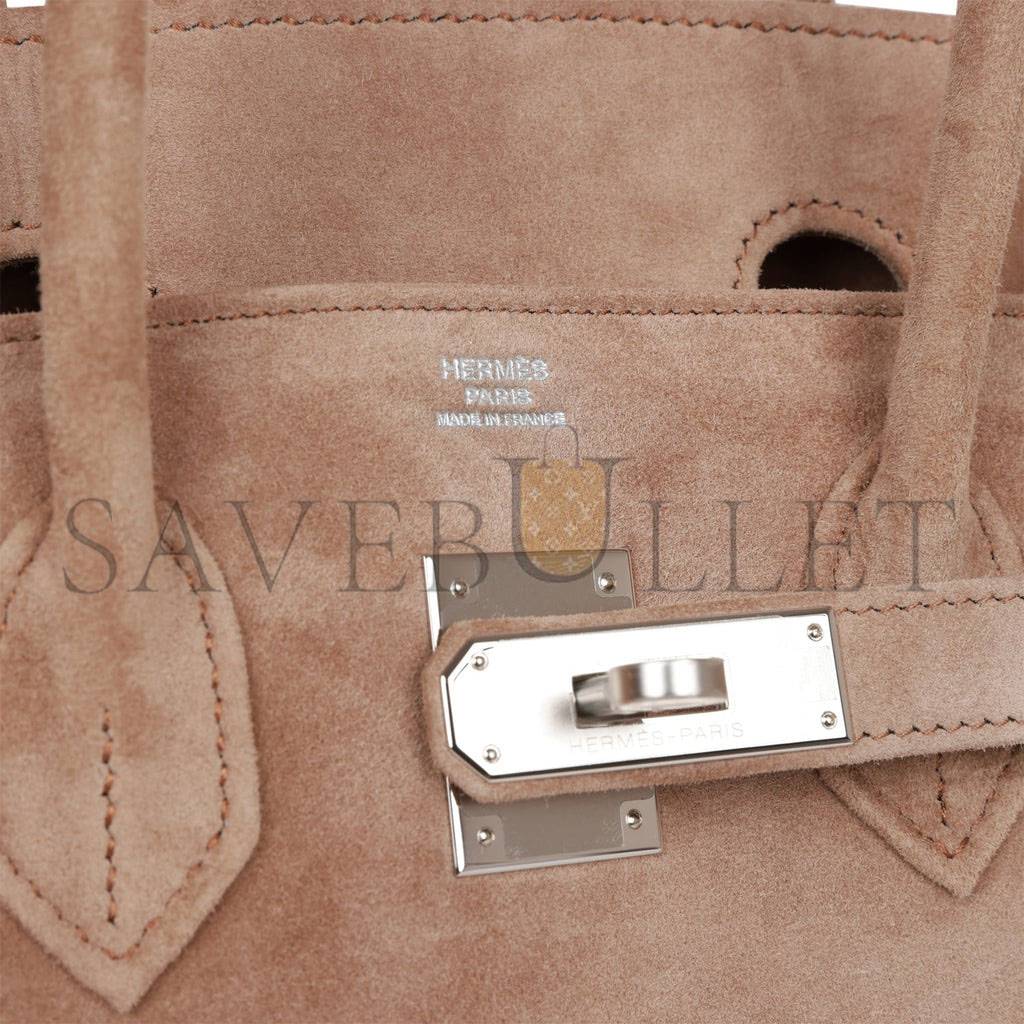 H**mes vintage H**mes birkin 30 gris perle doblis palladium hardware (30*22*16cm)