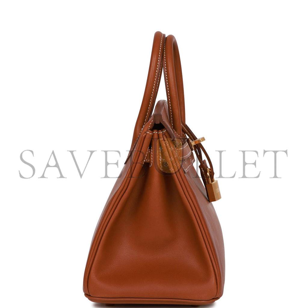 H**mes birkin 25 fauve barenia gold hardware handmade (25cm)