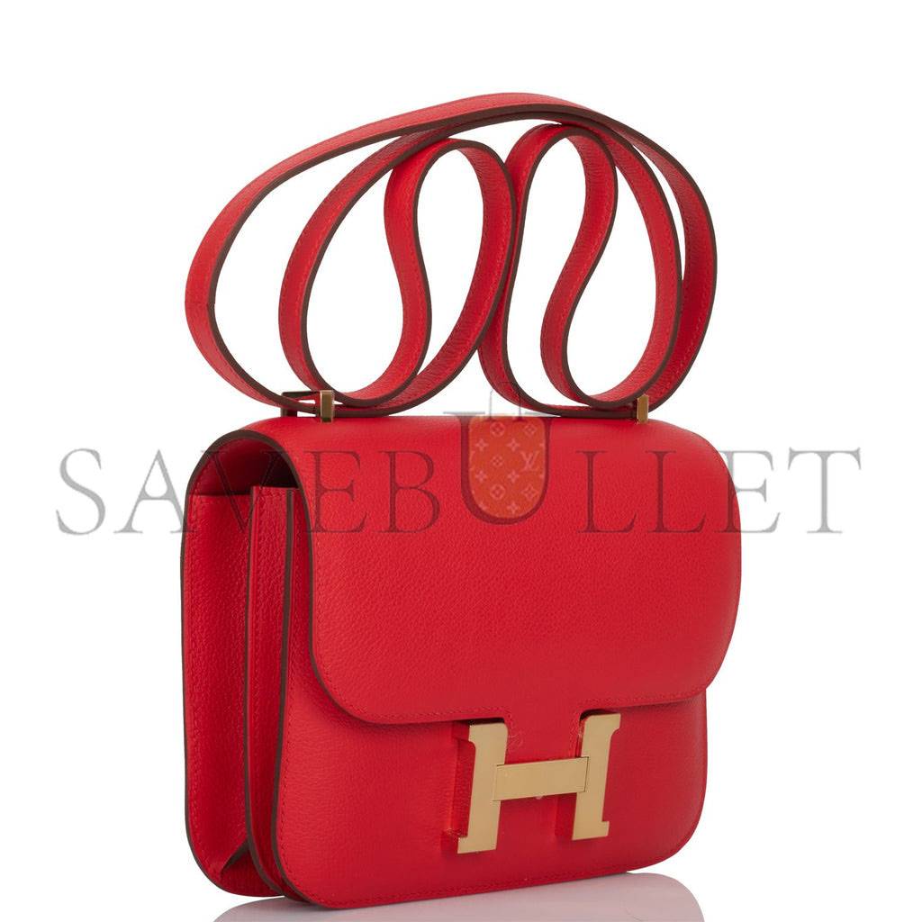 H**mes constance 18 rouge de coeur verso evercolor permabrass hardware 39579900215390 (18cm)