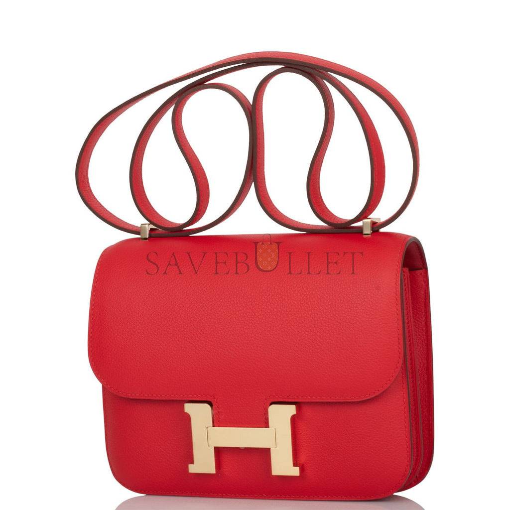 H**mes constance 18 rouge de coeur verso evercolor permabrass hardware 39579900215390 (18cm)