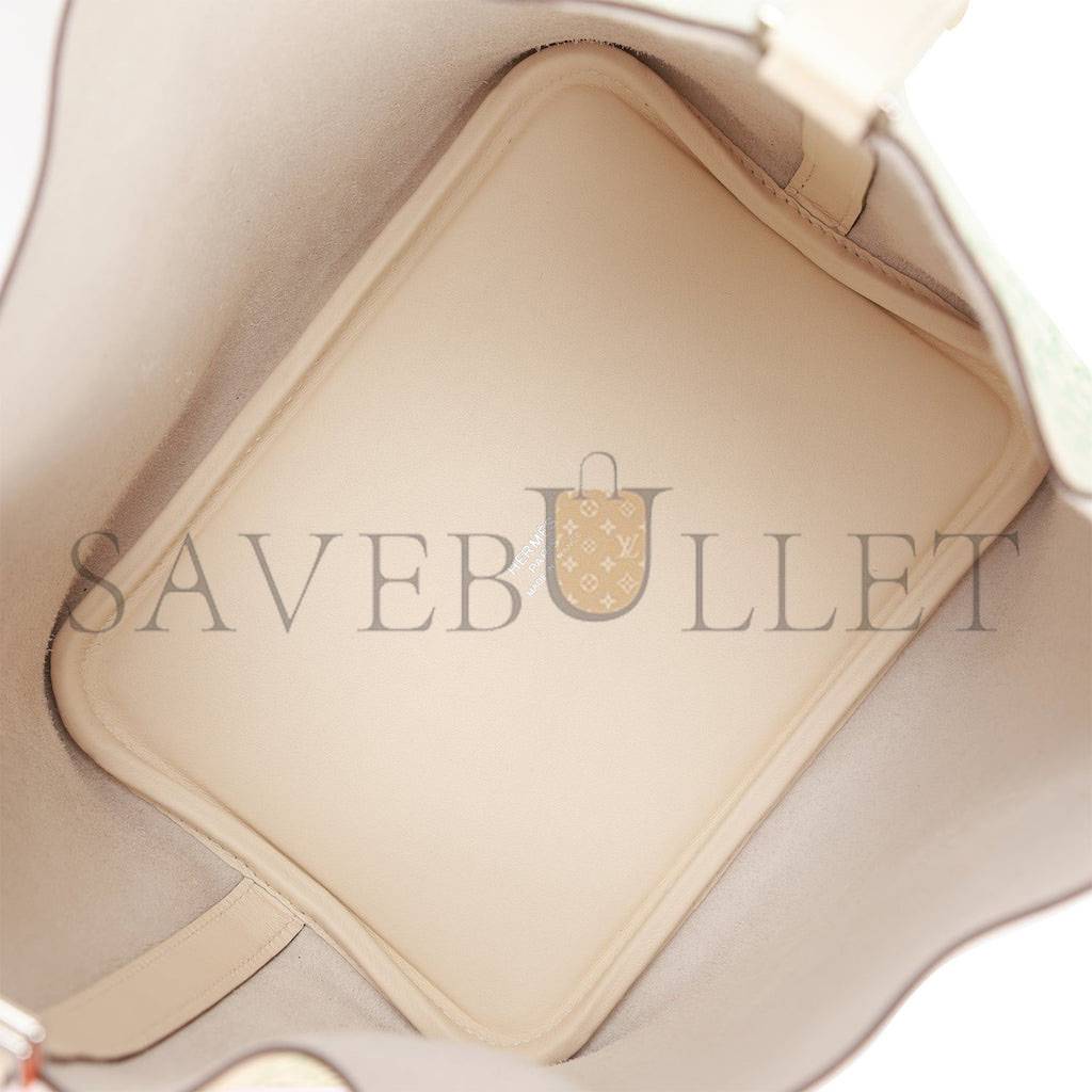 H**mes picotin lock 18 lucky daisy nata swift palladium hardware (18*13*18cm)