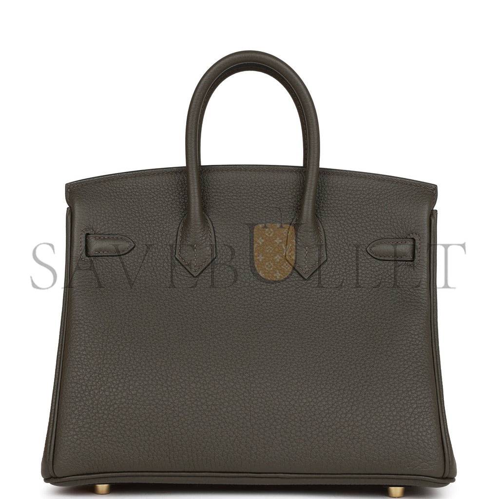H**mes birkin 25 vert de gris togo gold hardware handmade (25cm)