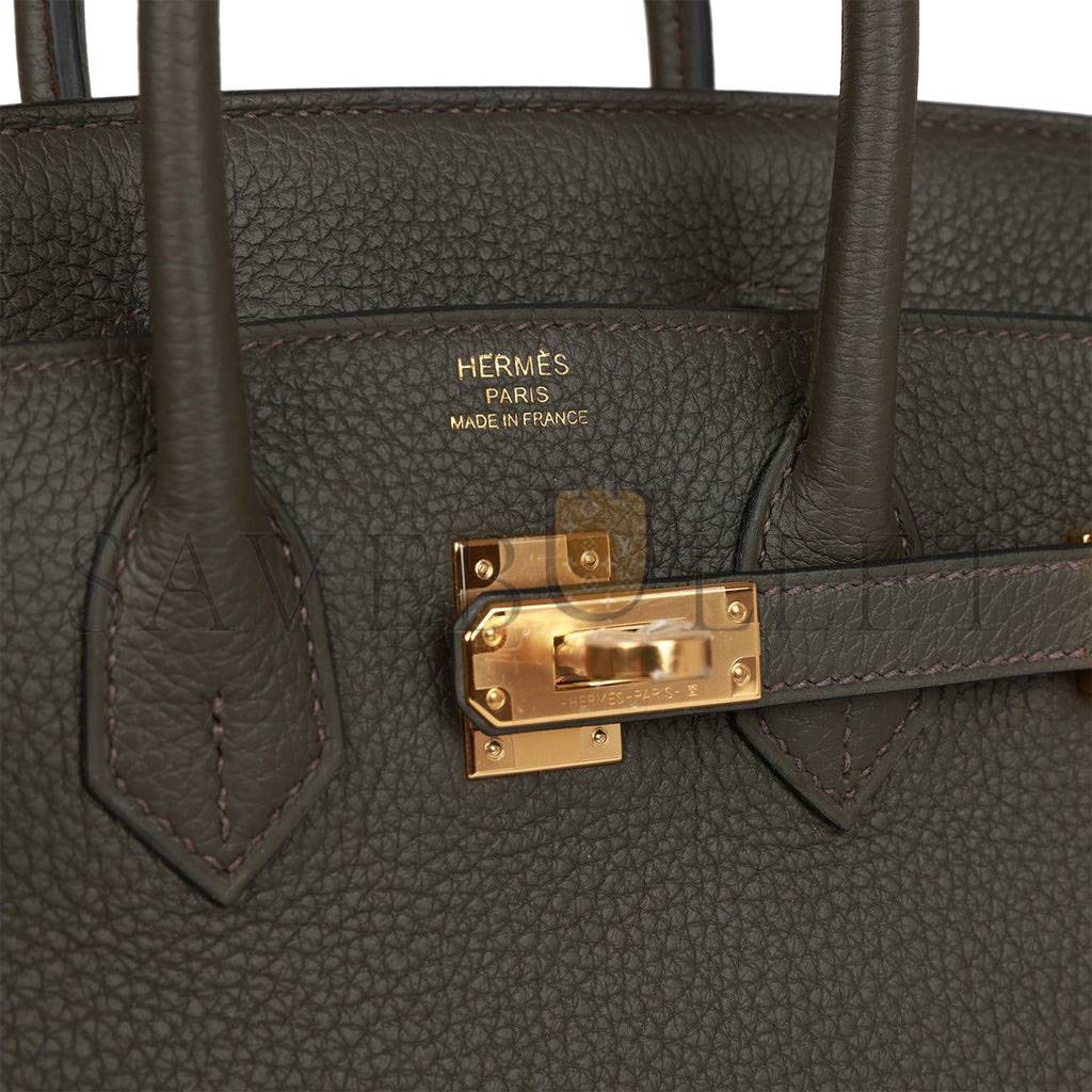 H**mes birkin 25 vert de gris togo gold hardware handmade (25cm)