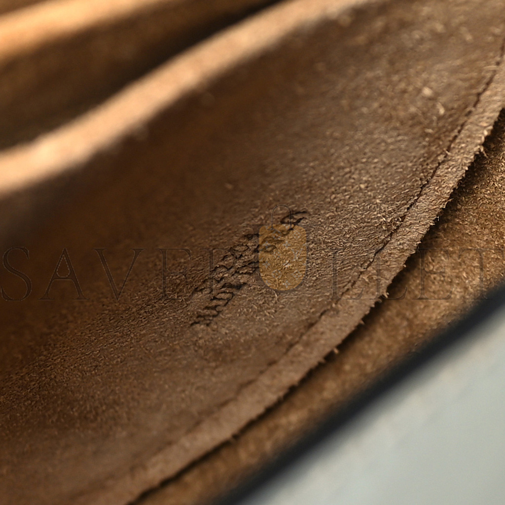 l*ew* calfskin mini gate dual bag ash grey (24*18*11cm)