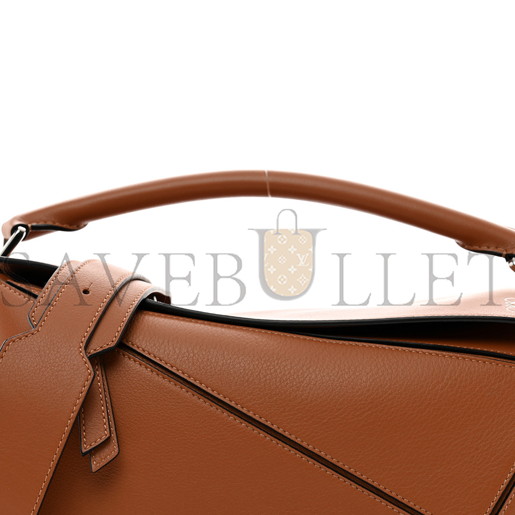 l*ew* calfskin medium puzzle bag tan (29*19.5*14cm)