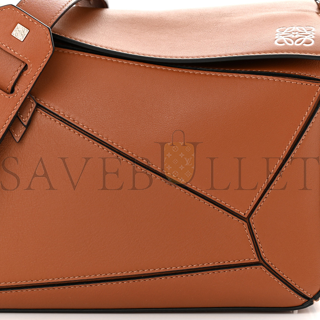 l*ew* calfskin medium puzzle bag tan (28*18*12cm)