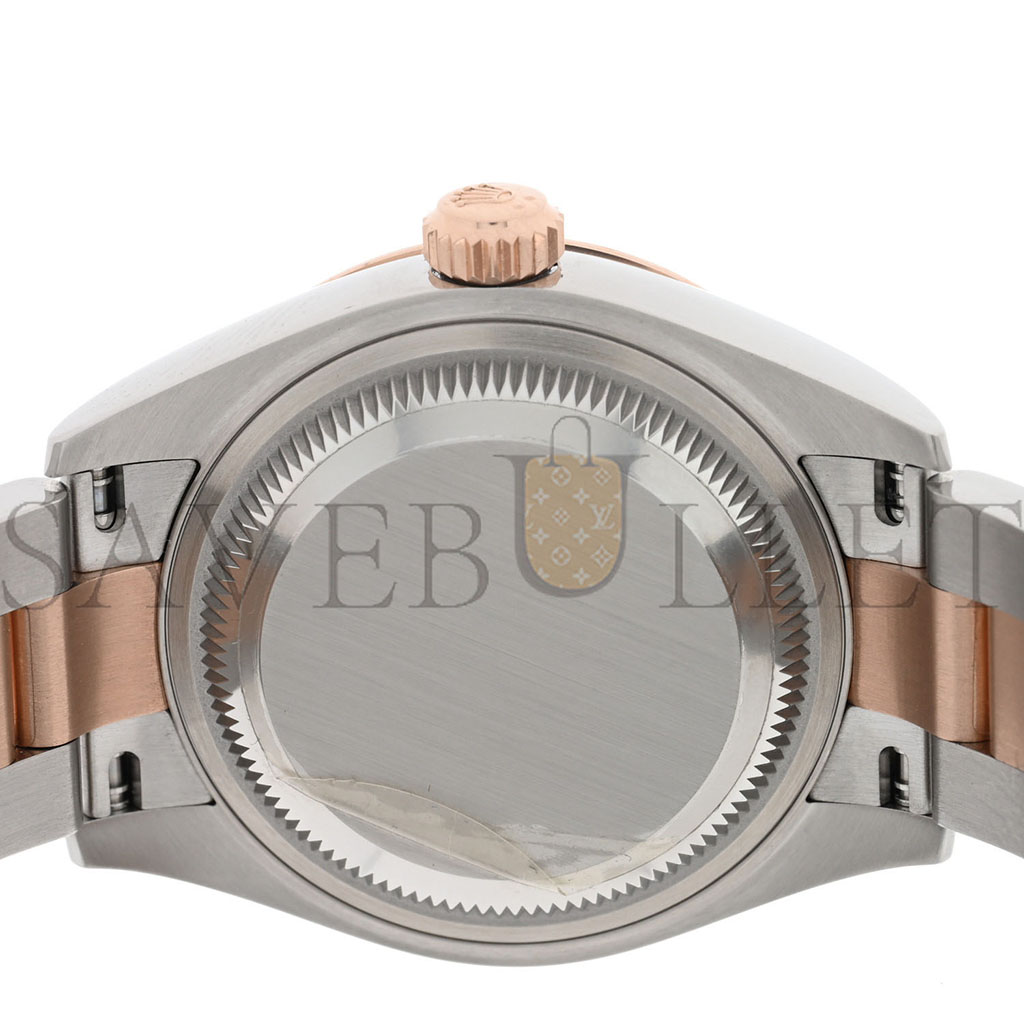 r*l*x stainless steel 18k everose gold Di*m*nd mother of pearl 28mm oyster perpetual datejust watch 279171