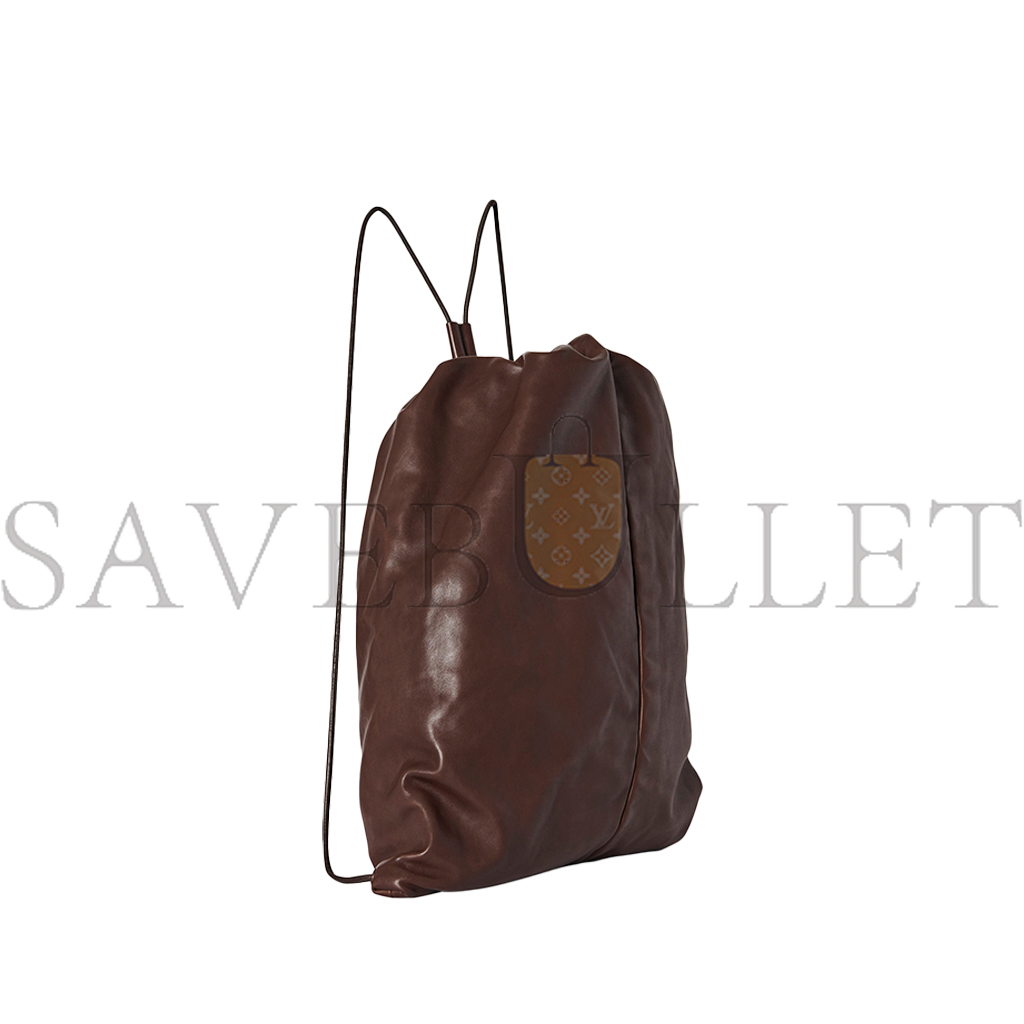 T*e R*w puffy backpack in leather chocolate w1604l114chpld (47*28*8cm)