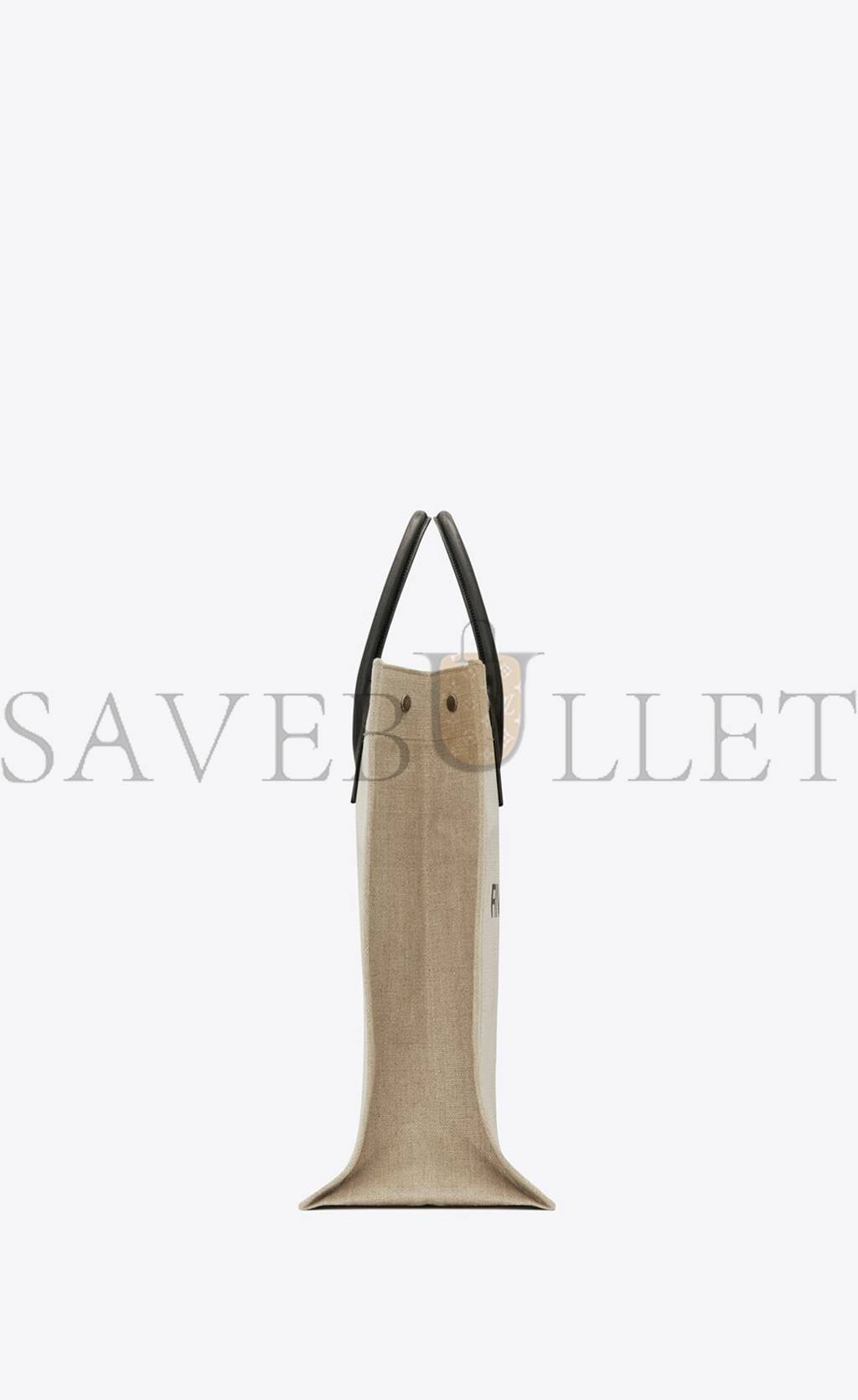 Y*L rive gauche ns shopping bag in linen and cotton 6316829j52e9280 (39*38*17cm)