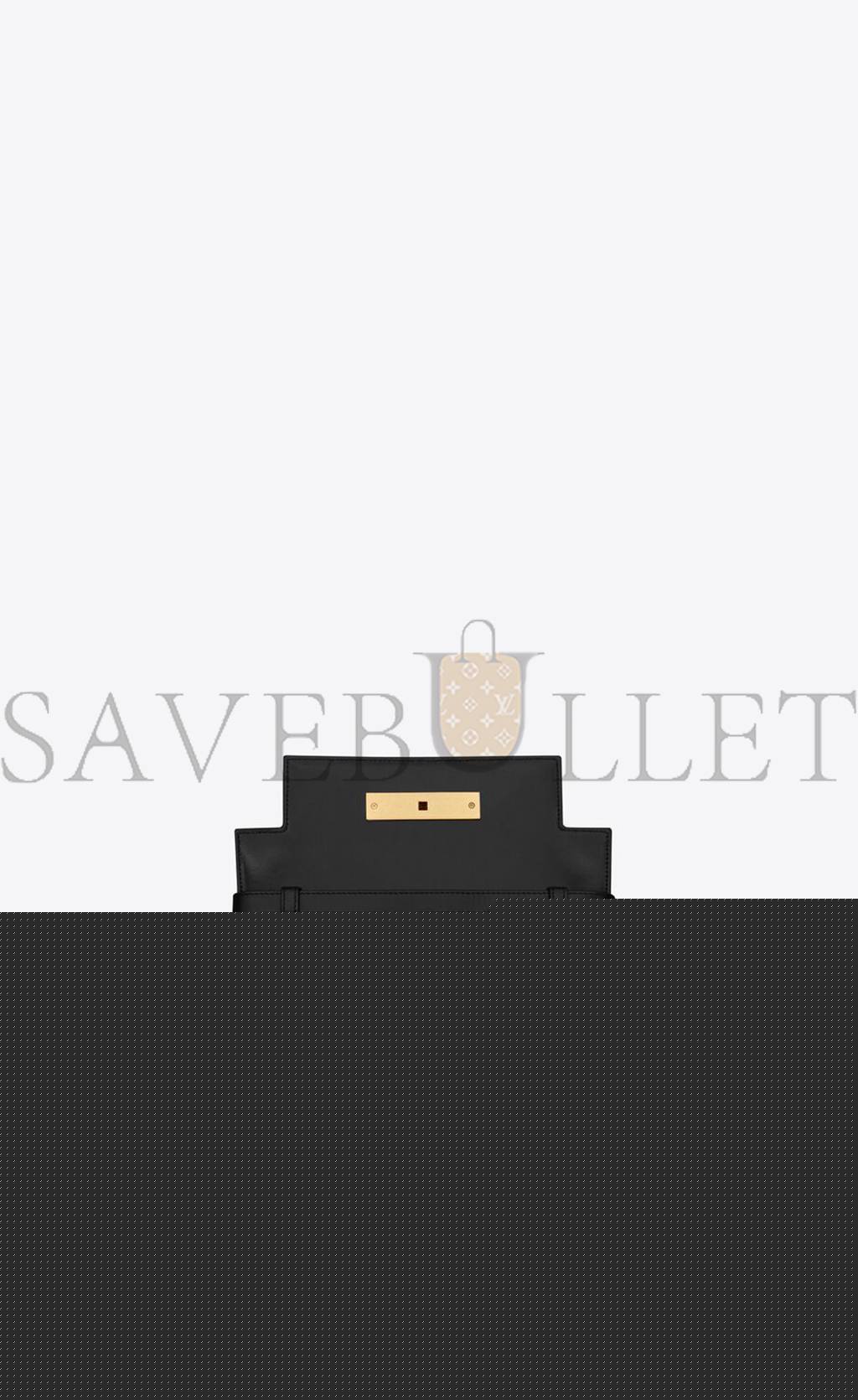 y*l manhattan small shoulder bag in box Sa**t Lau*nt leather 6756260sx0w1000 (24*17.5*6cm)