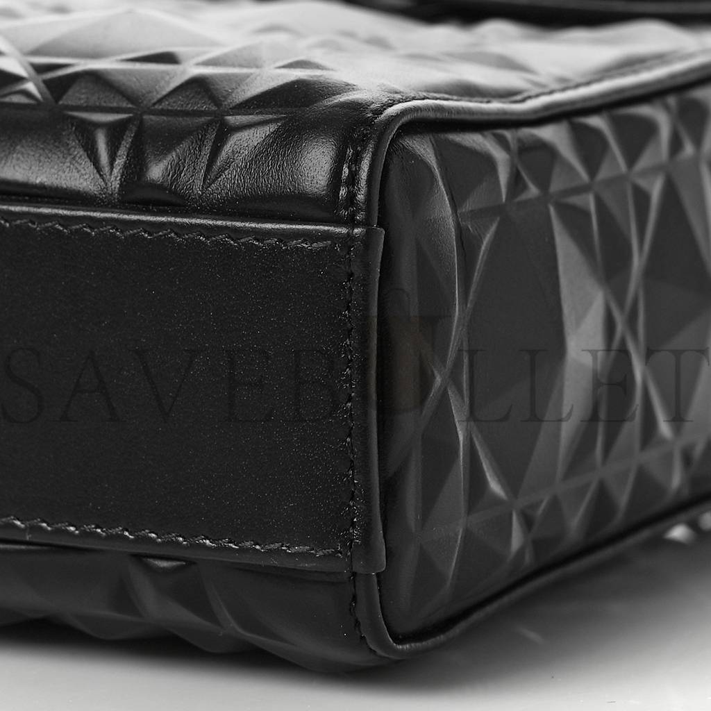 d*or calfskin cannage Di*m*nd medium lady d-joy black (26*14*5.7cm)