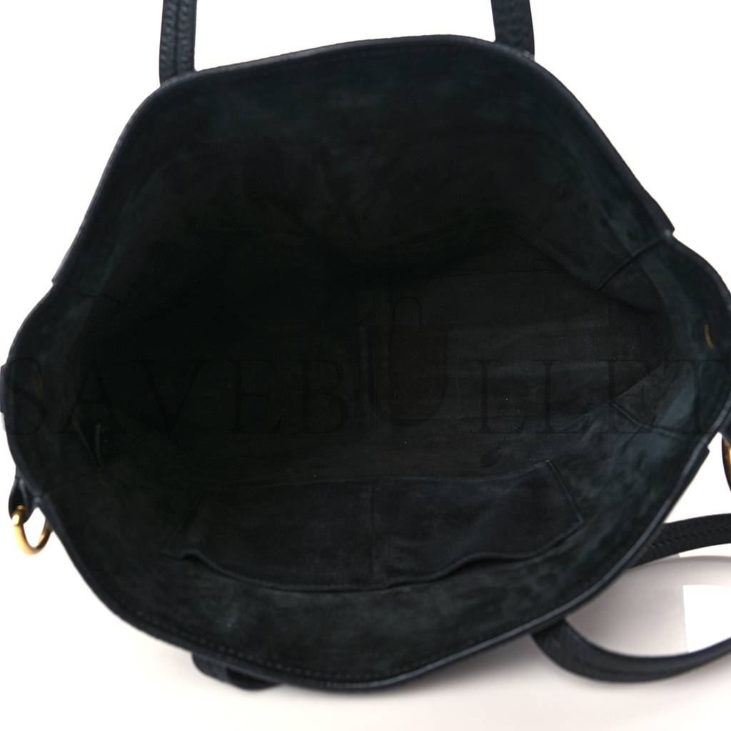 D*or grained calfskin d-bee shopper black (41*23*12.7cm)