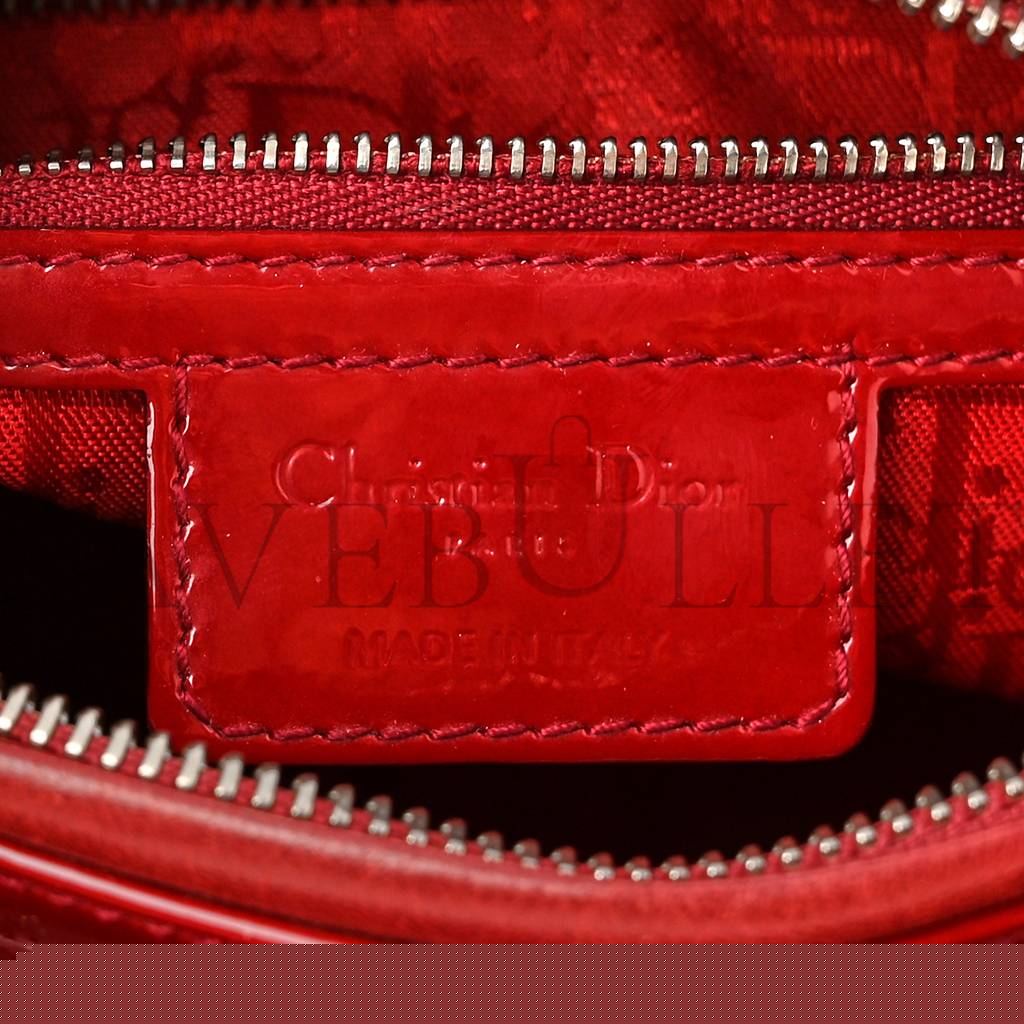 D*or patent cannage medium lady D*or red (23*20*12.1cm)